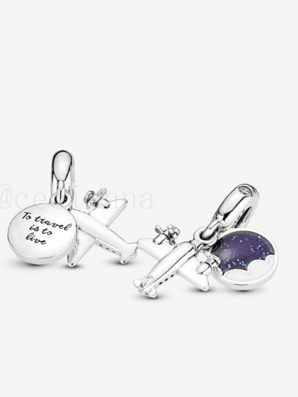 Pandora Propeller Plane Dangle Charm